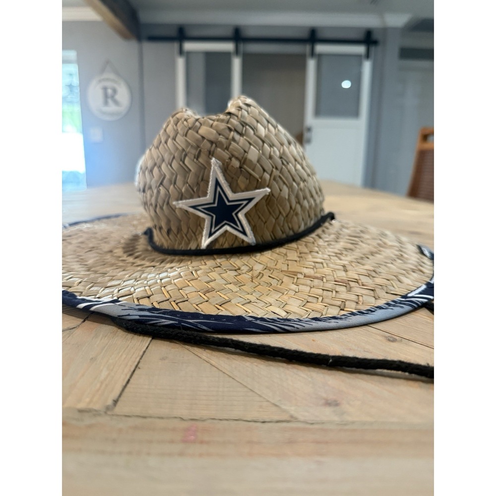 Men's NFL Team Logo Floral Sun Hat - Straw, Adjustable, Summer Accessory's